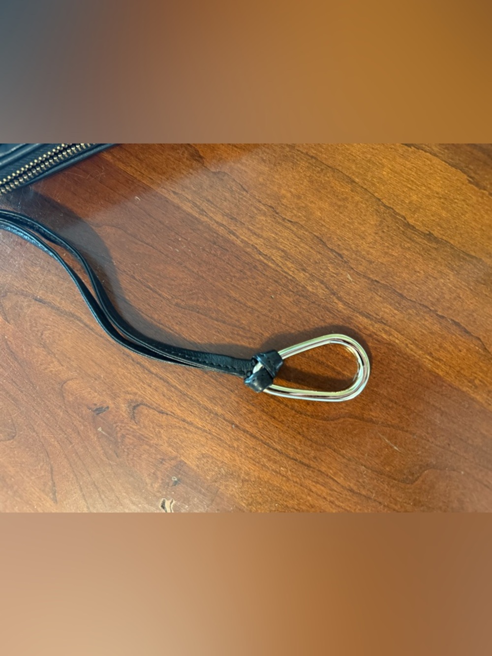 Vintage Kooba Oversized Leather Barrel Clutch w/ Wristlet & Removable Chain - Picture 8 of 10